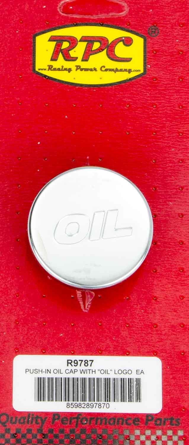 Oil Filler Cap Chrome W/ Oil Logo Valve Cover Filler Tubes and Caps Racing Power Company