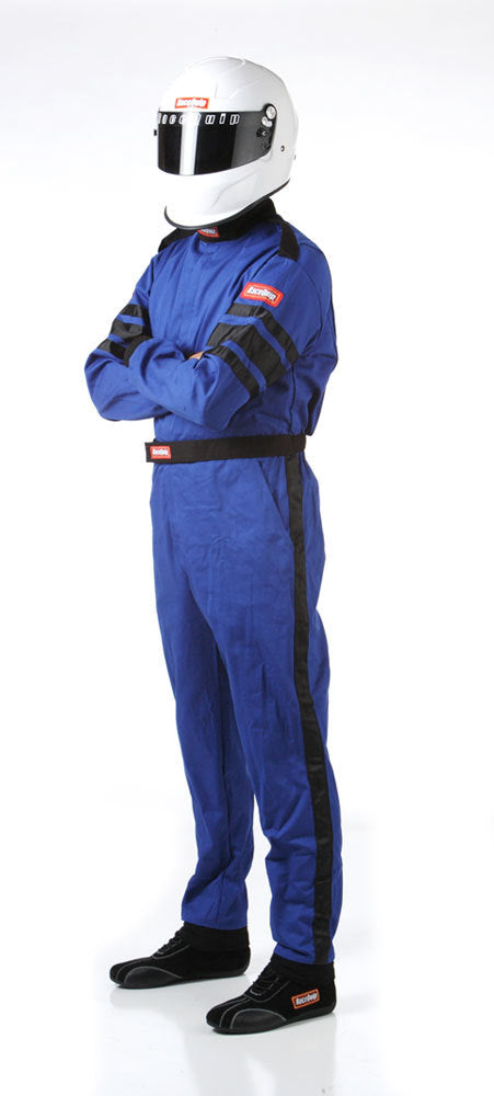 Blue Suit Single Layer Med-Tall Driving Suits Racequip