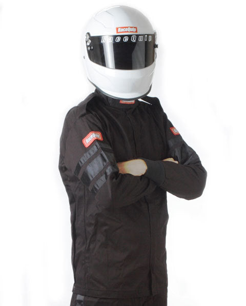 Black Jacket Single Layer Med-Tall Driving Jackets Racequip
