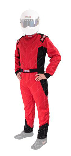Suit Chevron Red Medium Tall SFI-1 Driving Suits Racequip