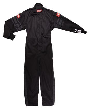 Black Suit Single Layer Kids XX-Small Black Trim Driving Suits Racequip