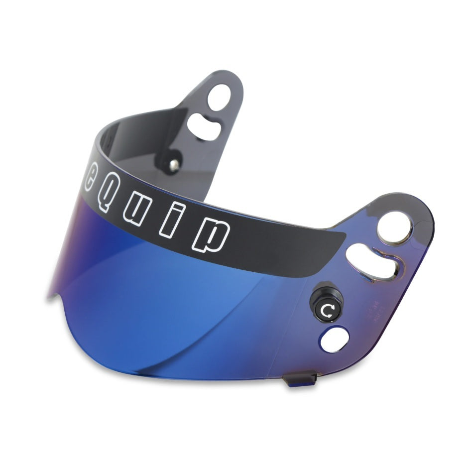 Shield Blue Iridium Vesta Helmet Shields Racequip
