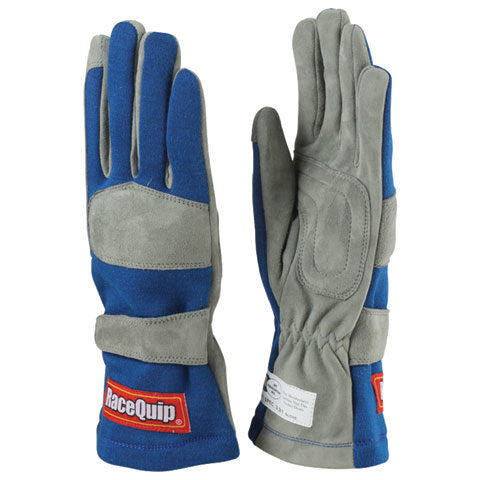 Gloves Single Layer Small Blue SFI Driving Gloves Racequip