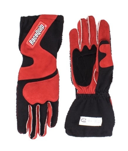 Gloves Outseam Black/Red Medium SFI-5 Driving Gloves Racequip
