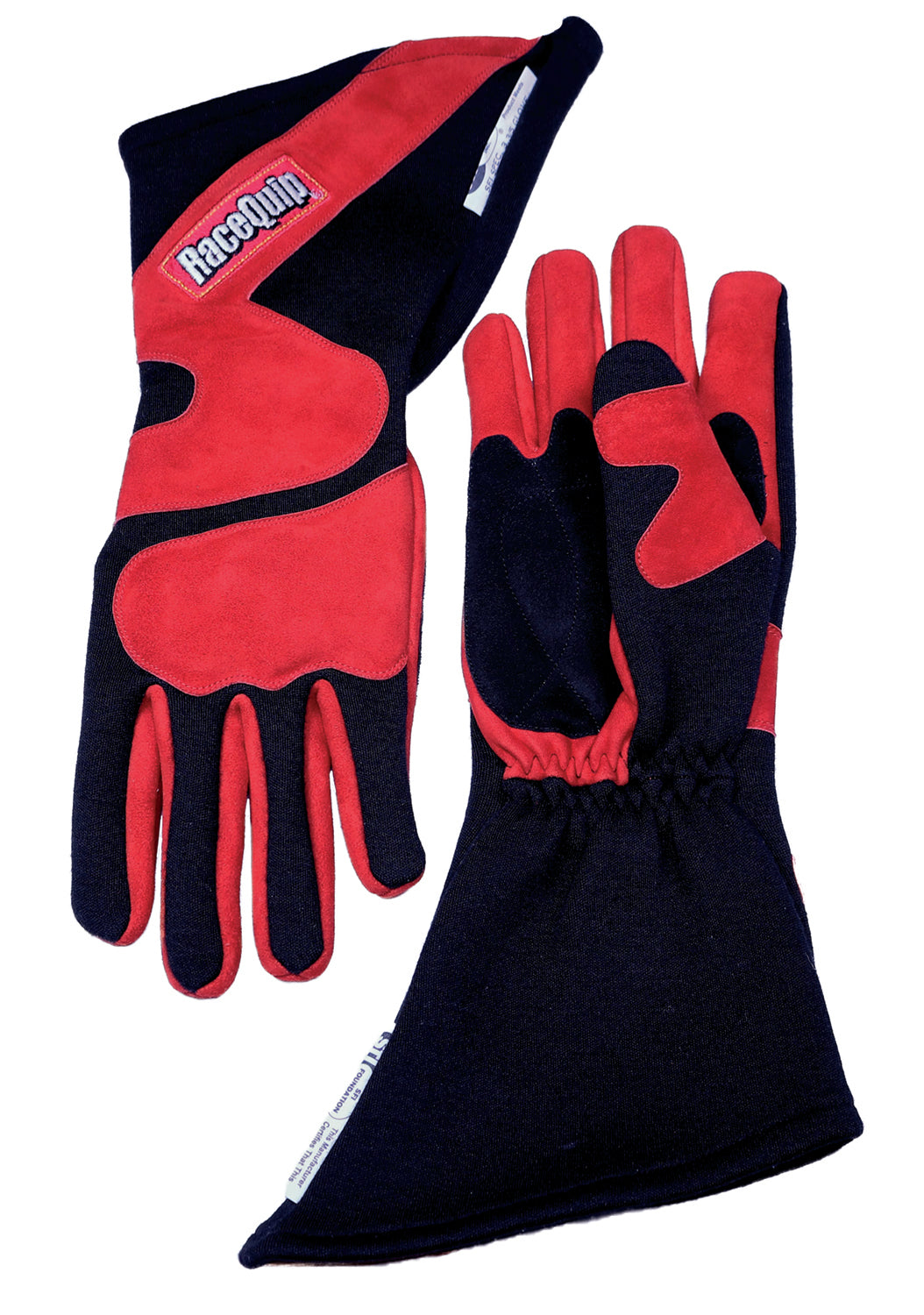 Gloves Outseam Black/Red Large SFI-5 Driving Gloves Racequip