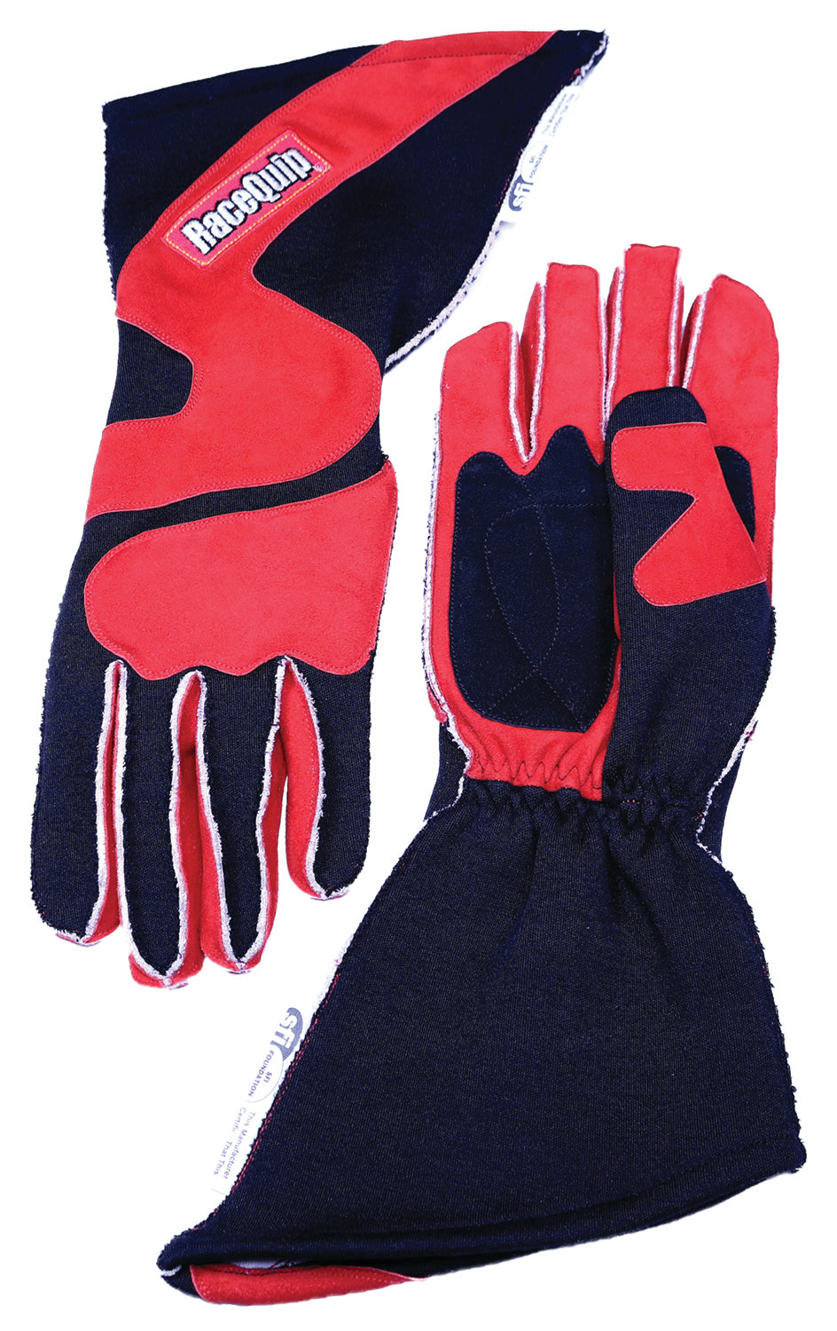 Gloves Outseam Black/Red Medium SFI-5 Driving Gloves Racequip