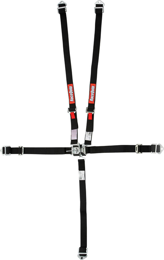 5pt Harness Set Jr LL BK Seat Belts and Harnesses Racequip