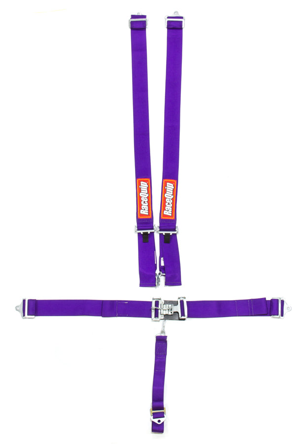 5pt Harness Set L&L Purple SFI Seat Belts and Harnesses Racequip