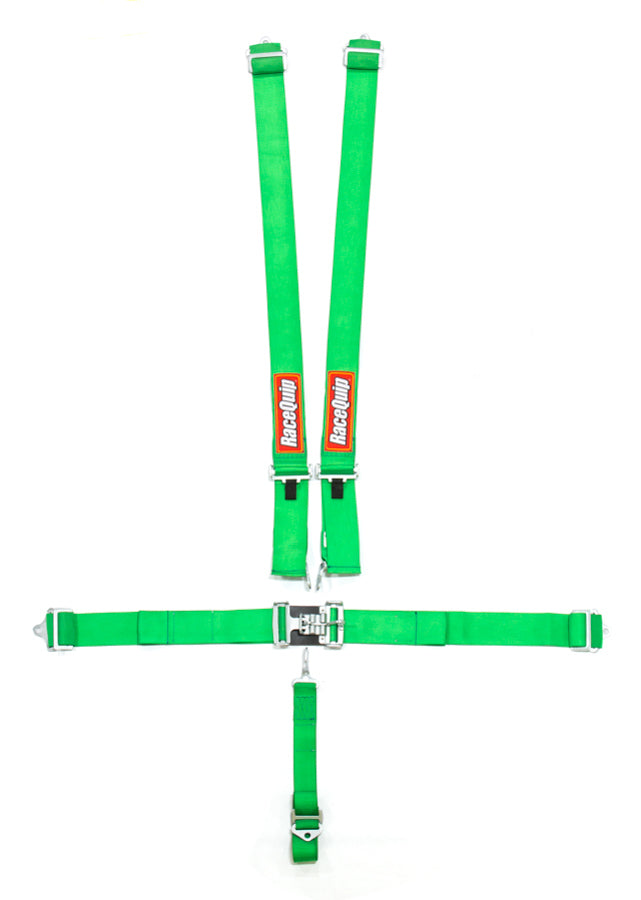 5pt Harness Set L&L Green SFI Seat Belts and Harnesses Racequip