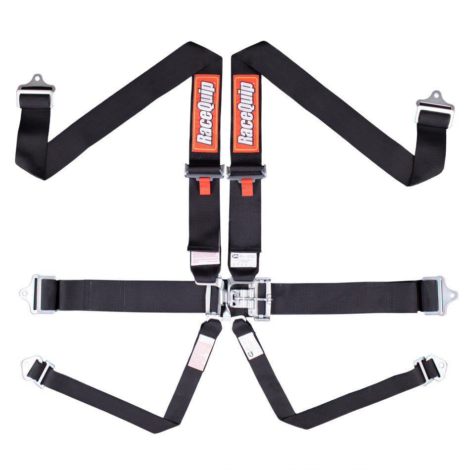 6pt Harness Set L&L Black SFI Seat Belts and Harnesses Racequip