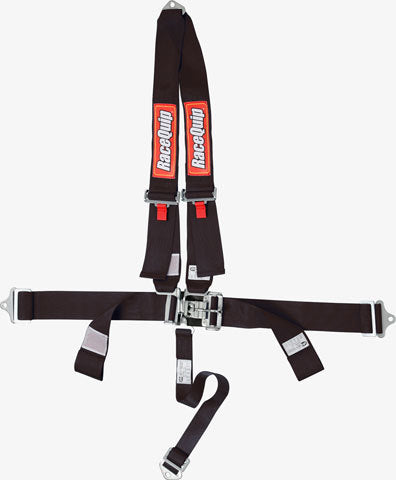 4pt Harness Set V-Type L&L Black Seat Belts and Harnesses Racequip