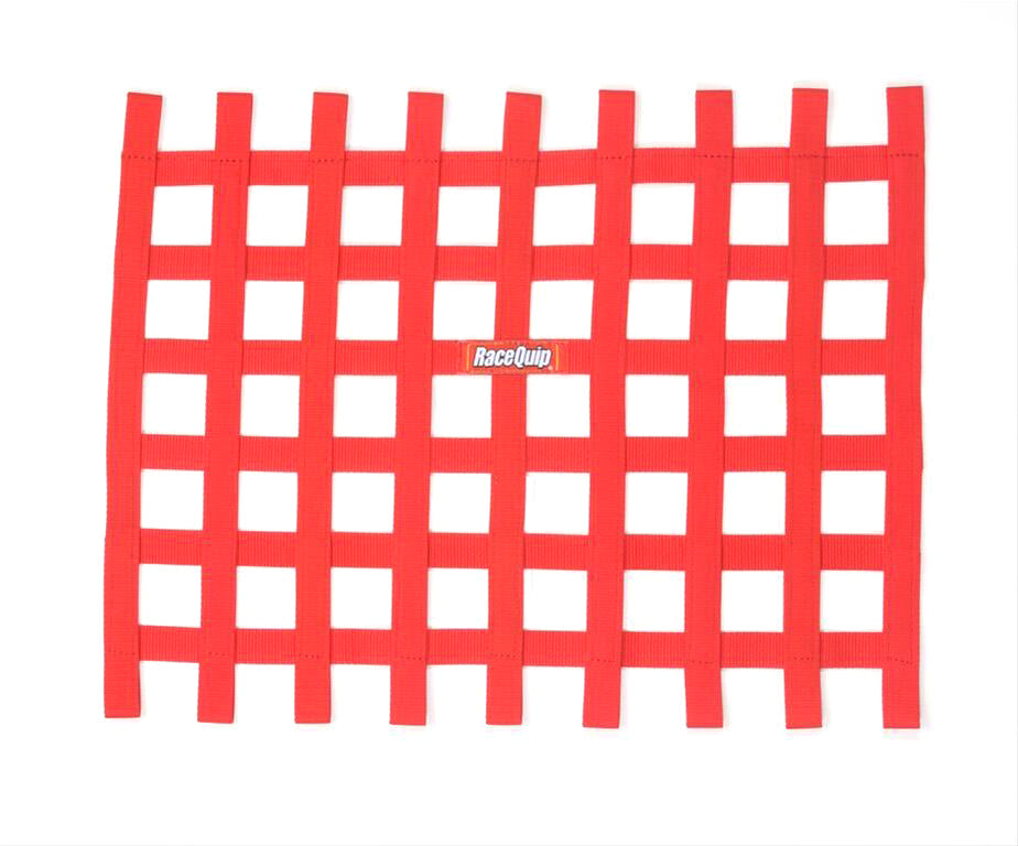 Ribbon Window Net Red Non-SFI Window Nets Racequip