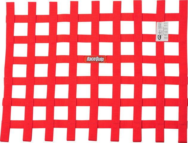 Ribbon Window Net SFI Red Window Nets Racequip