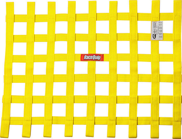 Ribbon Window Net SFI Yellow Window Nets Racequip