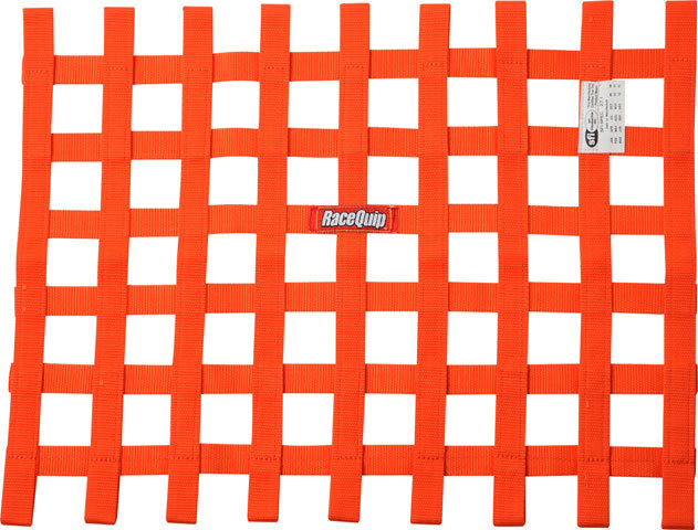 Ribbon Window Net SFI Orange Window Nets Racequip