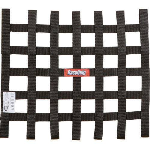 Ribbon Net 15x21 SFI Black Window Nets Racequip