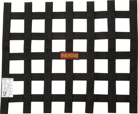 Ribbon Net 18x18 SFI Black Window Nets Racequip