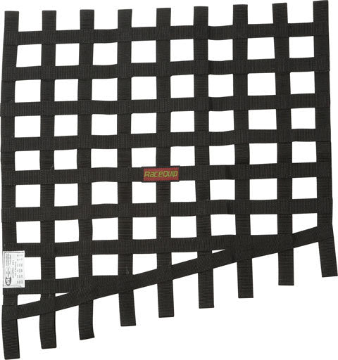 Window Net Drag 24 to 18x23 SFI Black Window Nets Racequip