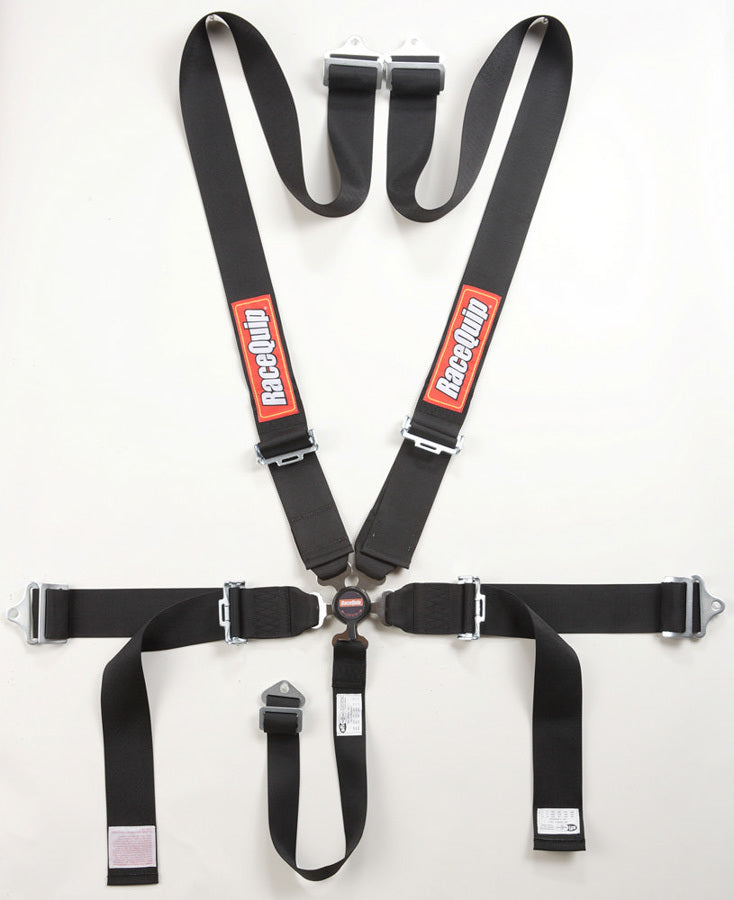 5pt Harness Camlock SFI Sportsman Black Seat Belts and Harnesses Racequip