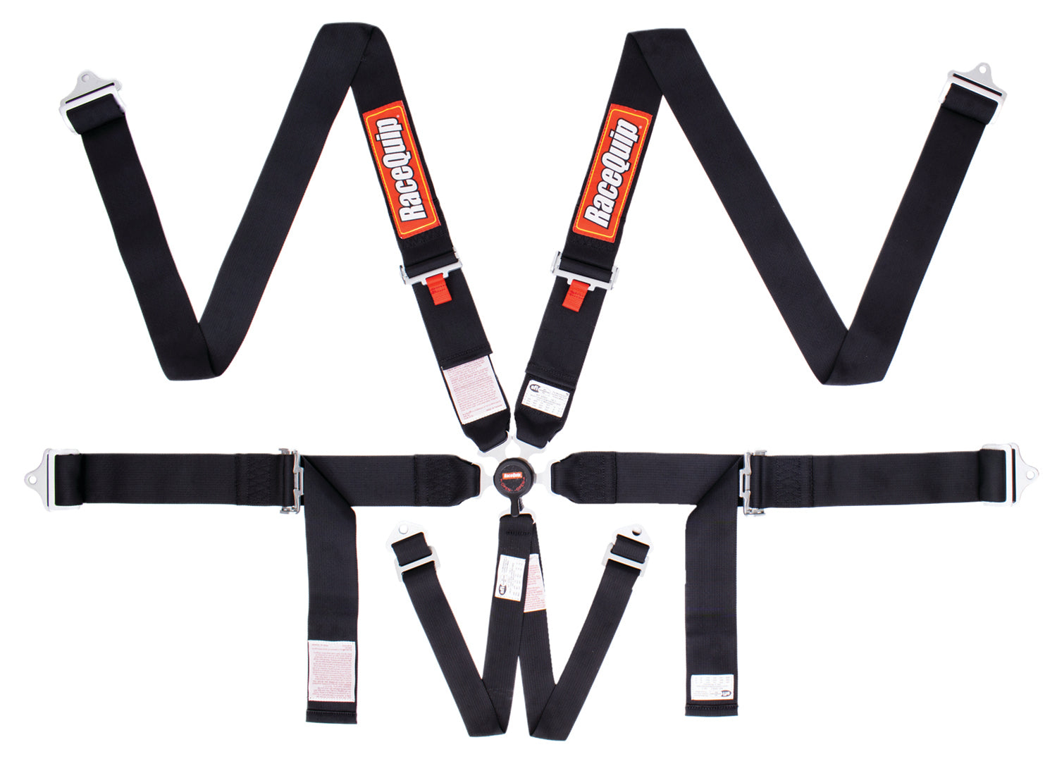 6pt Harness Camlock SFI P/U Sportsman Black Seat Belts and Harnesses Racequip