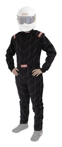Suit Chevron Black 3X- Large SFI-5 Driving Suits Racequip