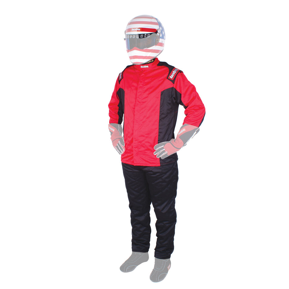 Jacket Chevron-5 Red Medium SFI-5 Driving Jackets Racequip