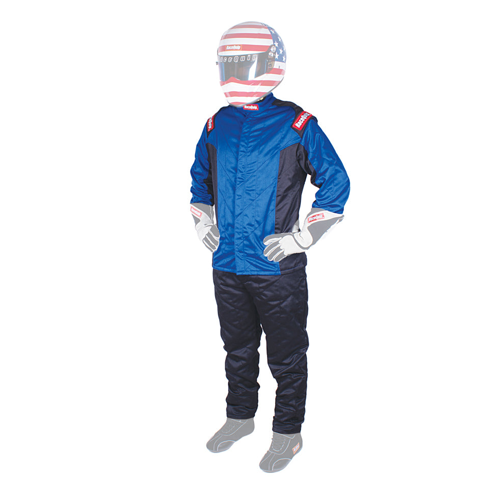 Jacket Chevron-5 Blue Medium SFI-5 Driving Jackets Racequip