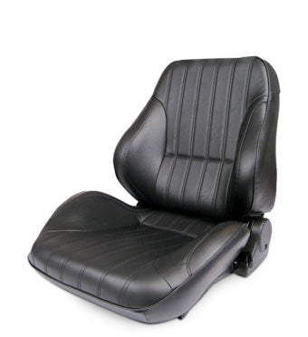 Rally Low Back Seat - LH - Black Vinyl Seats Scat Cranks
