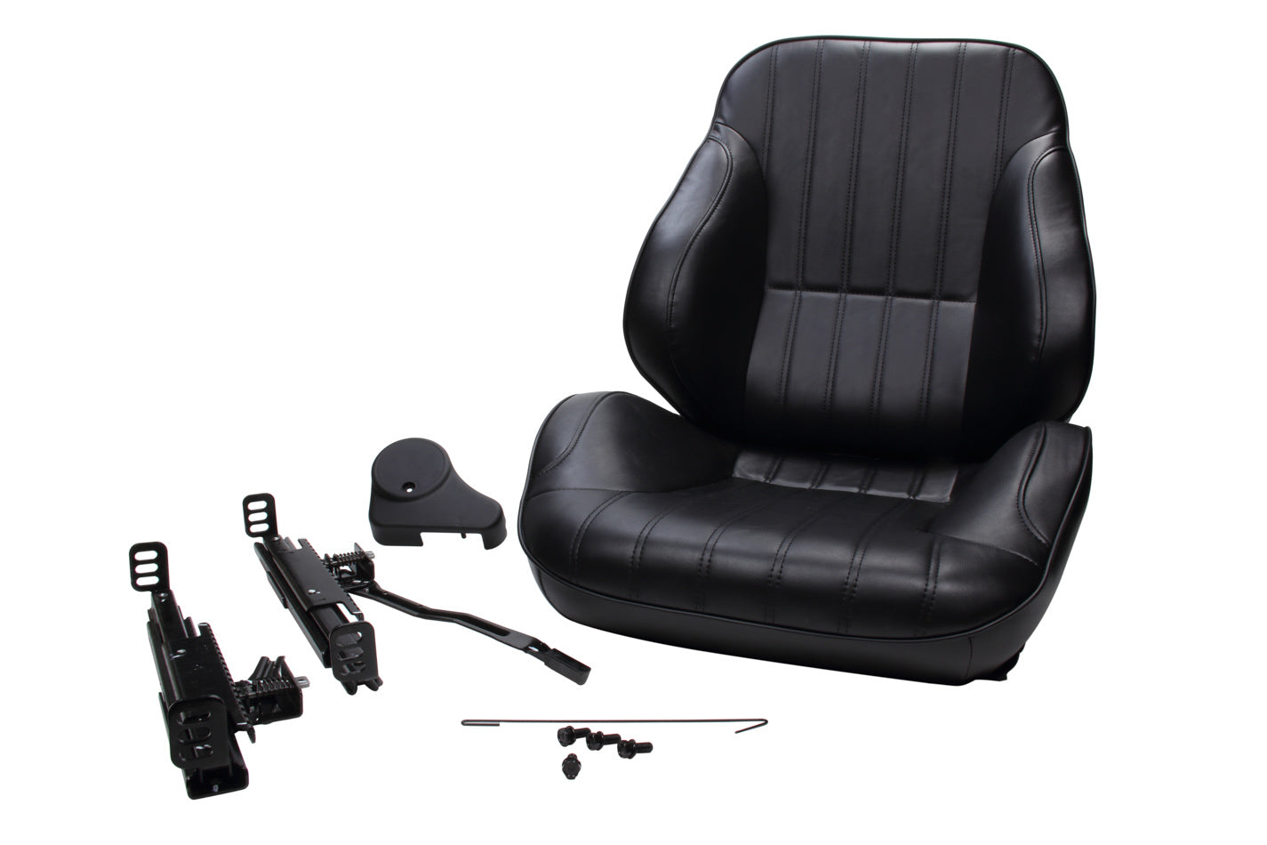 Rally Low Back Seat - RH - Black Vinyl Seats Scat Cranks