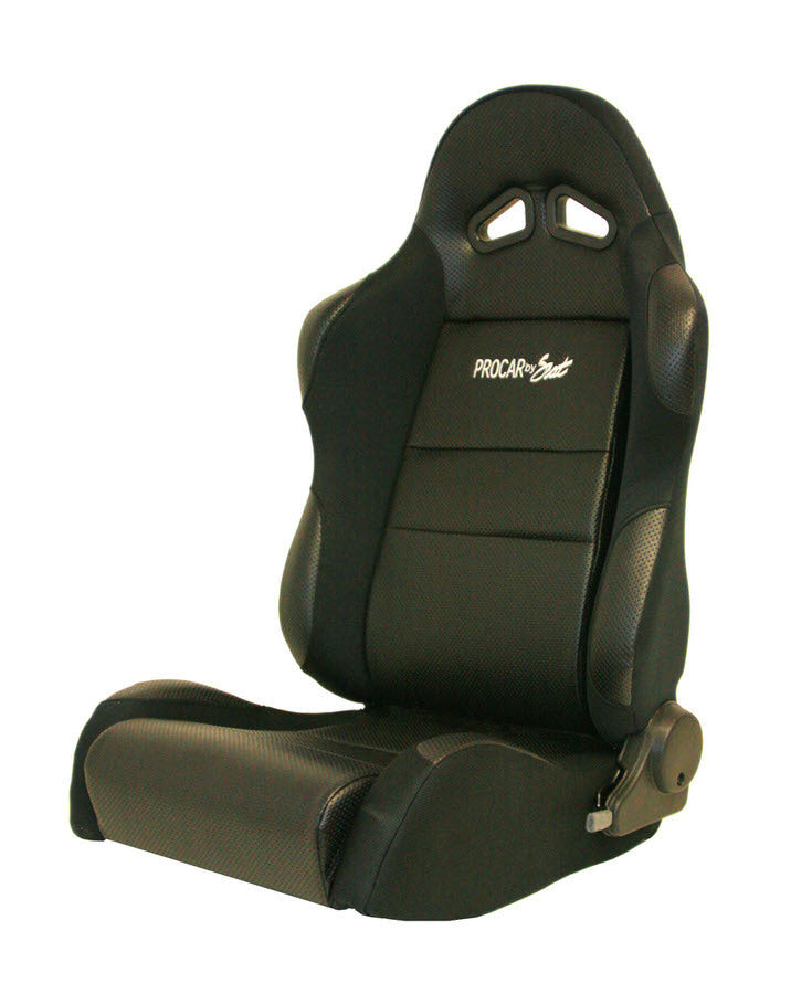 Sportsman Racing Seat - Left - Black Vinyl/Vlour Seats Scat Cranks