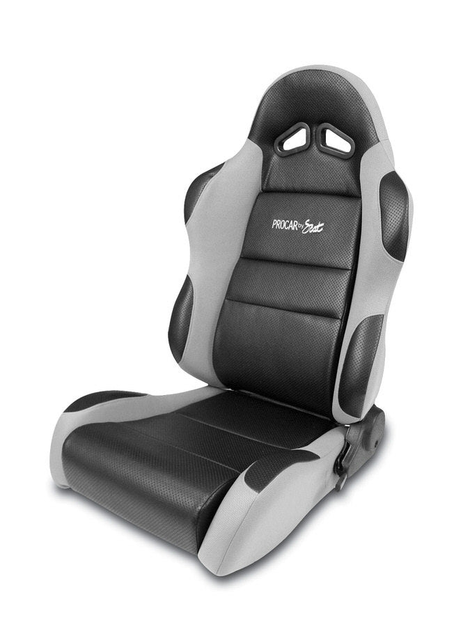 Sportsman Racing Seat - Left - Gray Vinyl/Velour Seats Scat Cranks