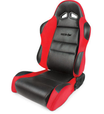Sportsman Racing Seat - Left - Red Vinyl/Velour Seats Scat Cranks
