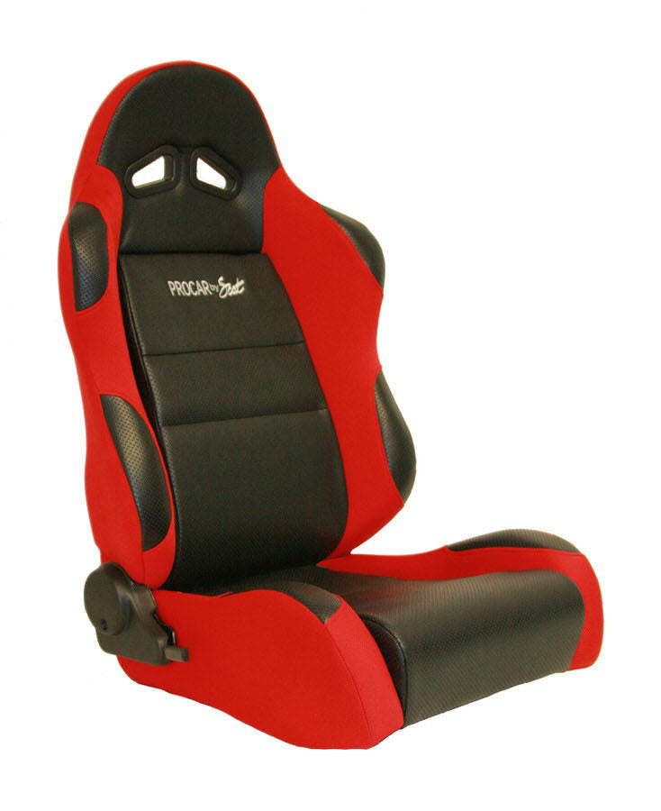 Sportsman Racing Seat - Right - Red Vinyl/Velour Seats Scat Cranks