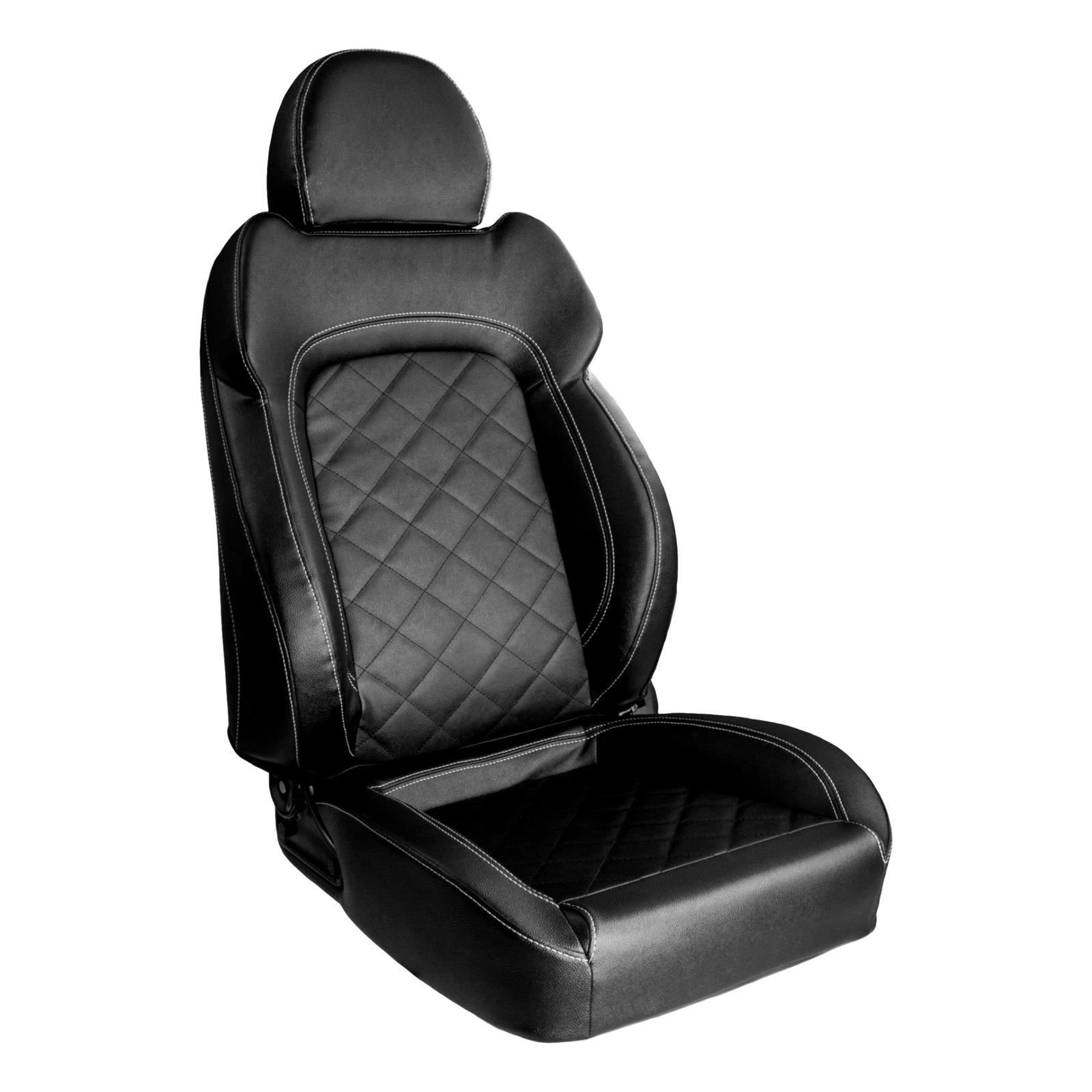 Black Vinyl Seat Touring 1680 Series LH Seats Scat Cranks