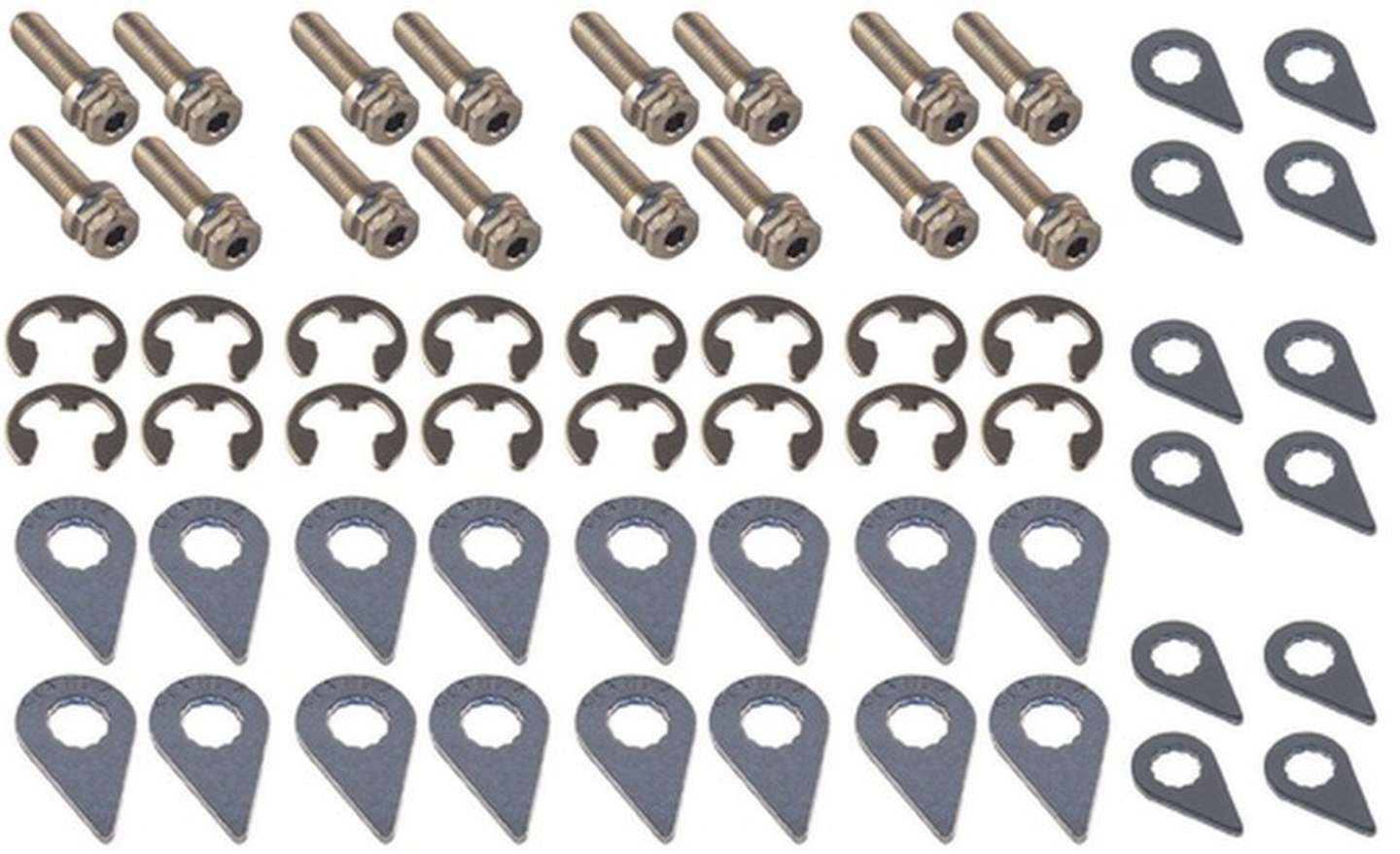 Header Bolt Kit - 6pt. 8mm-1.25 x 25mm (16) Exhaust Manifold/Header Fastener Kits Stage 8