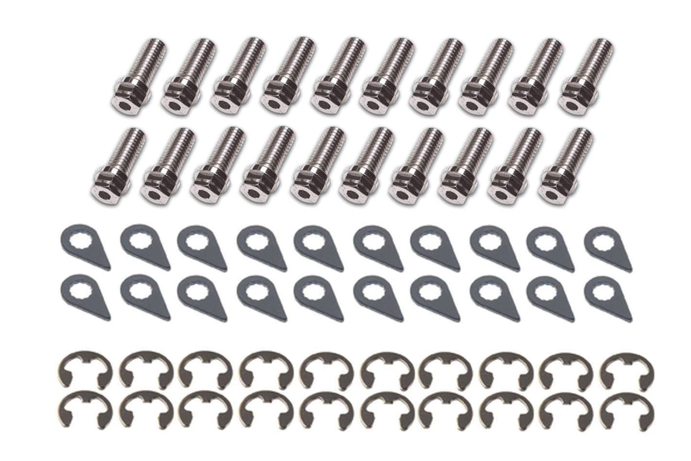 Header Bolt Kit - 6pt. 5/16-18 x 7/8 (20) Exhaust Manifold/Header Fastener Kits Stage 8