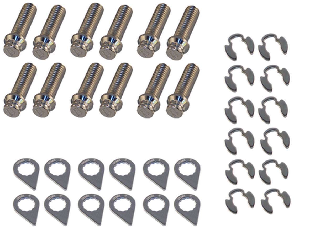 Header Bolt Kit - 12pt. 3/8-16 x 1-1/4 (12) Exhaust Manifold/Header Fastener Kits Stage 8