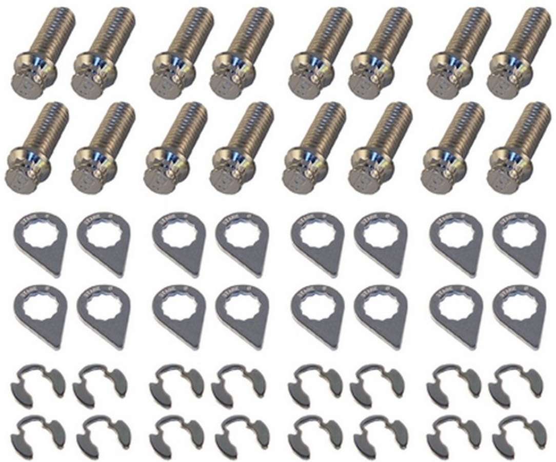 Header Bolt Kit - 12pt. 3/8-16 x 1in (16) Exhaust Manifold/Header Fastener Kits Stage 8