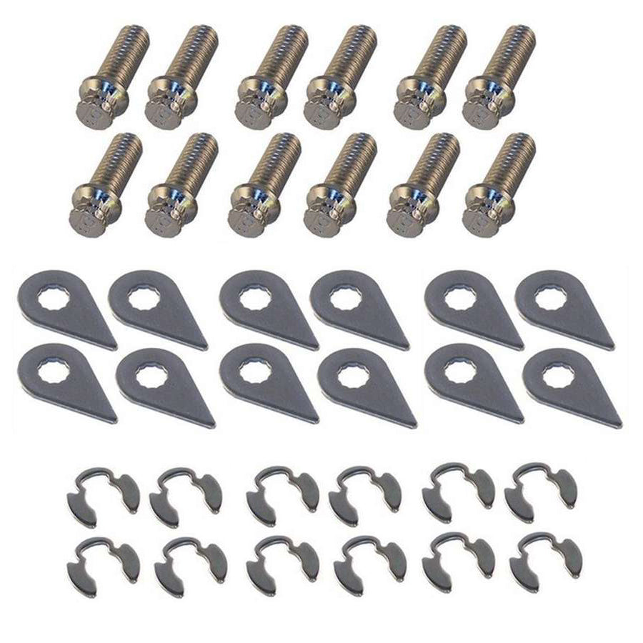 Header Bolt Kit - 12pt. 3/8-16 x 1in (12) Exhaust Manifold/Header Fastener Kits Stage 8