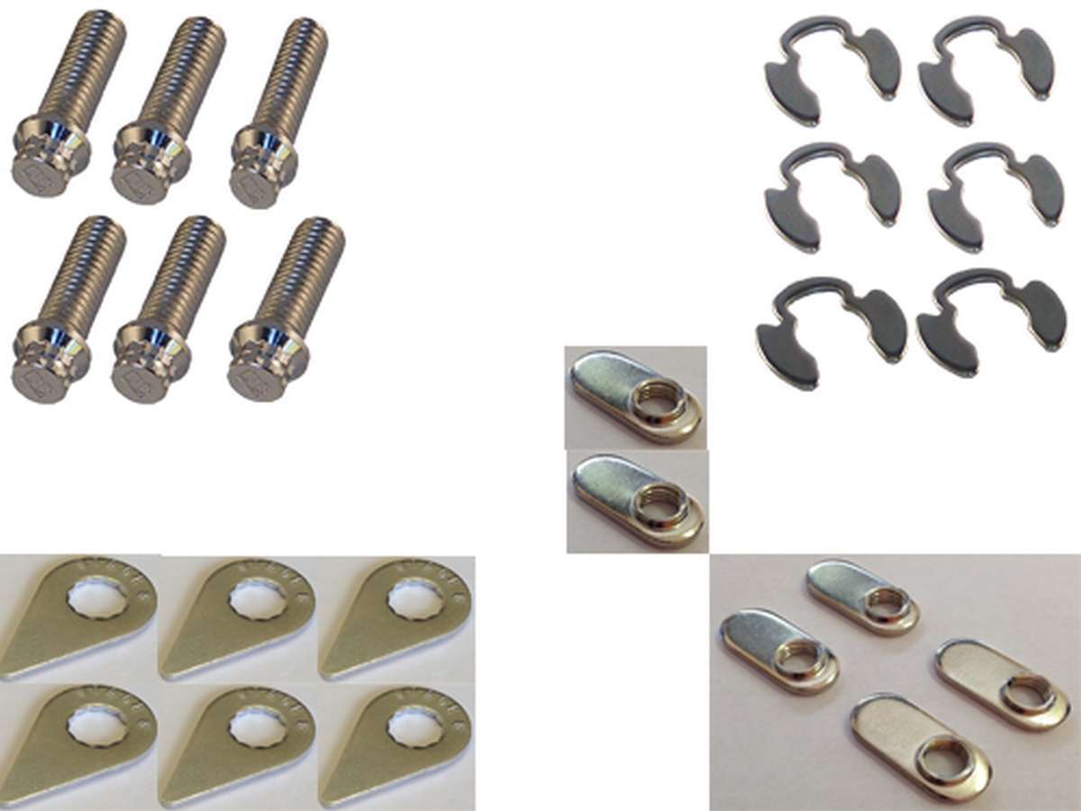 Collector Bolt Kit - 6pt 3/8-16 x 1.5in (6) Exhaust Manifold/Header Fastener Kits Stage 8