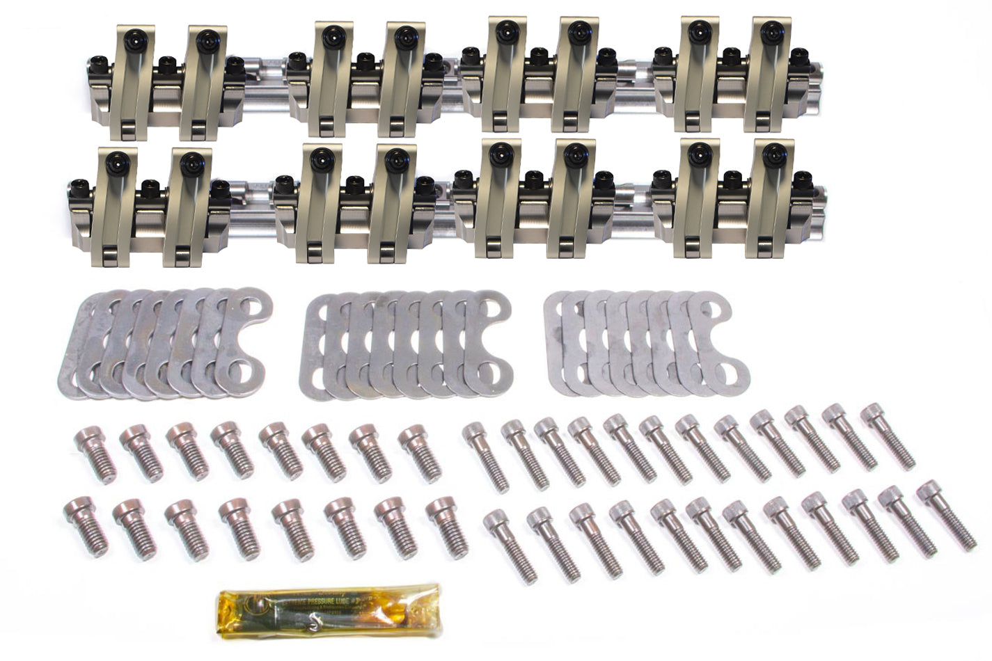 SBC Shaft Rocker Arm Kit - 1.5/1.5 Ratio Rocker Arms and Components Scorpion Performance