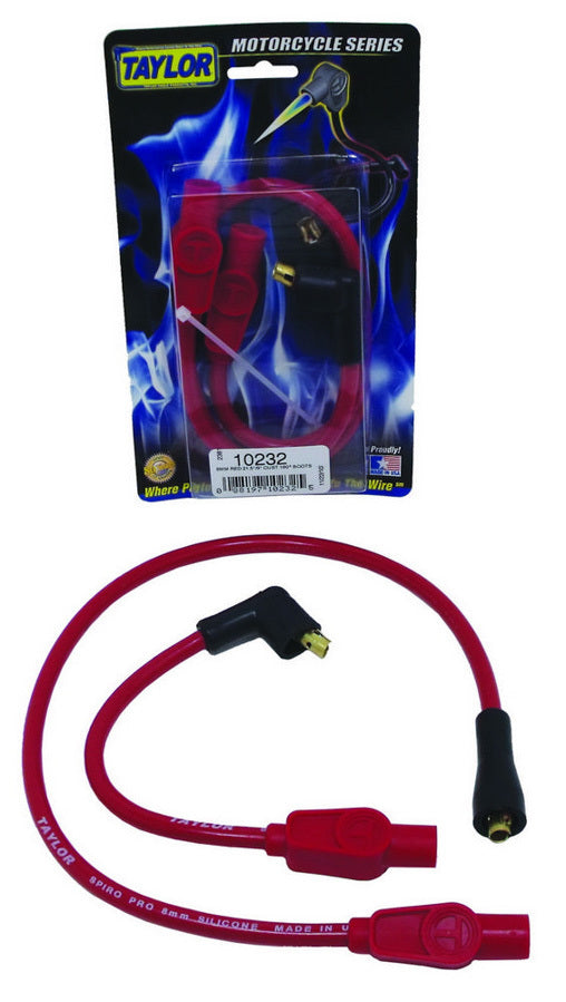 Spark Pug Wire Set - 8mm Spiro Pro - Motorcycle Spark Plug Wires Taylor Cable
