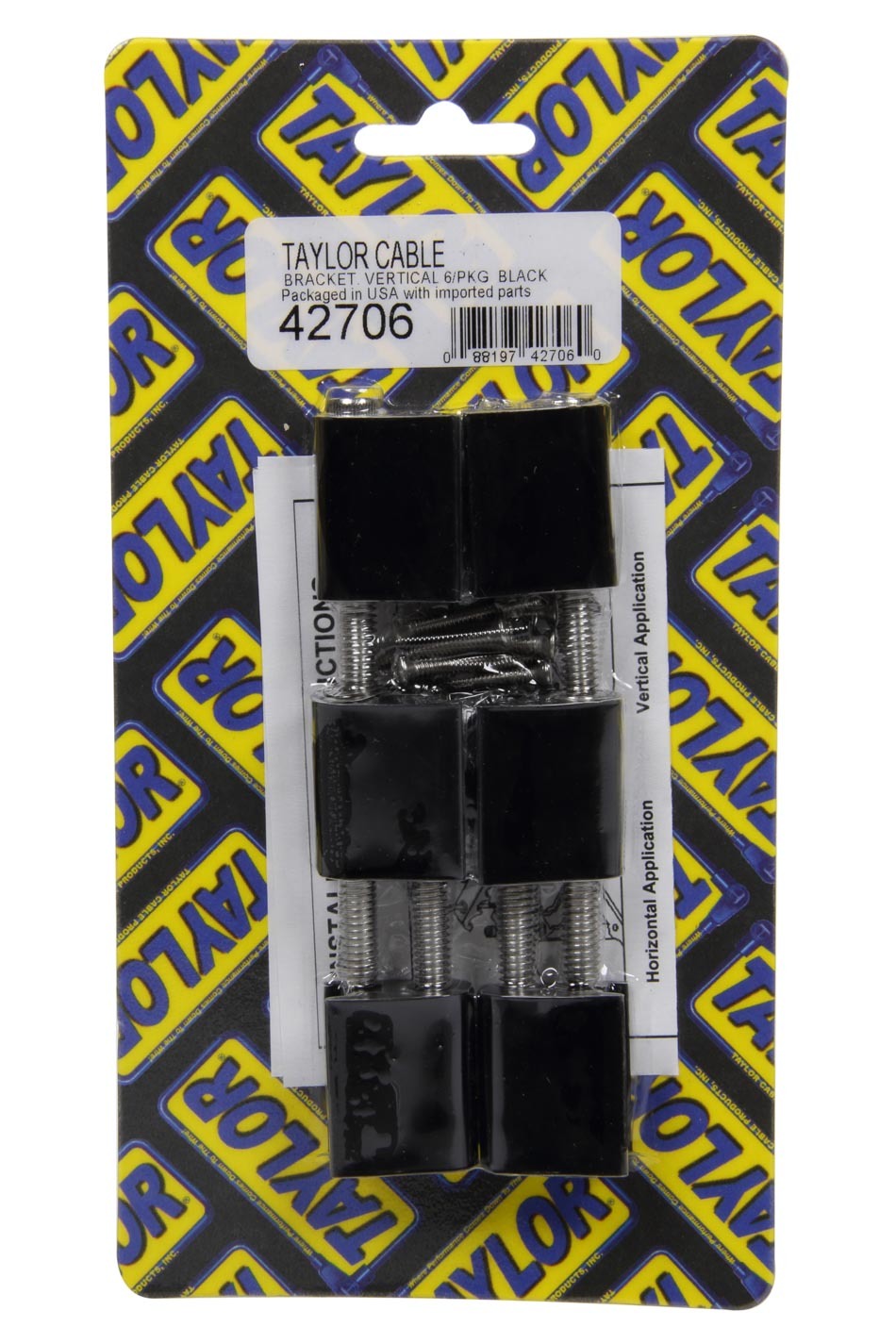 Wire Separator Mntg Kit Vertical 6pcs Wire Looms Taylor Cable
