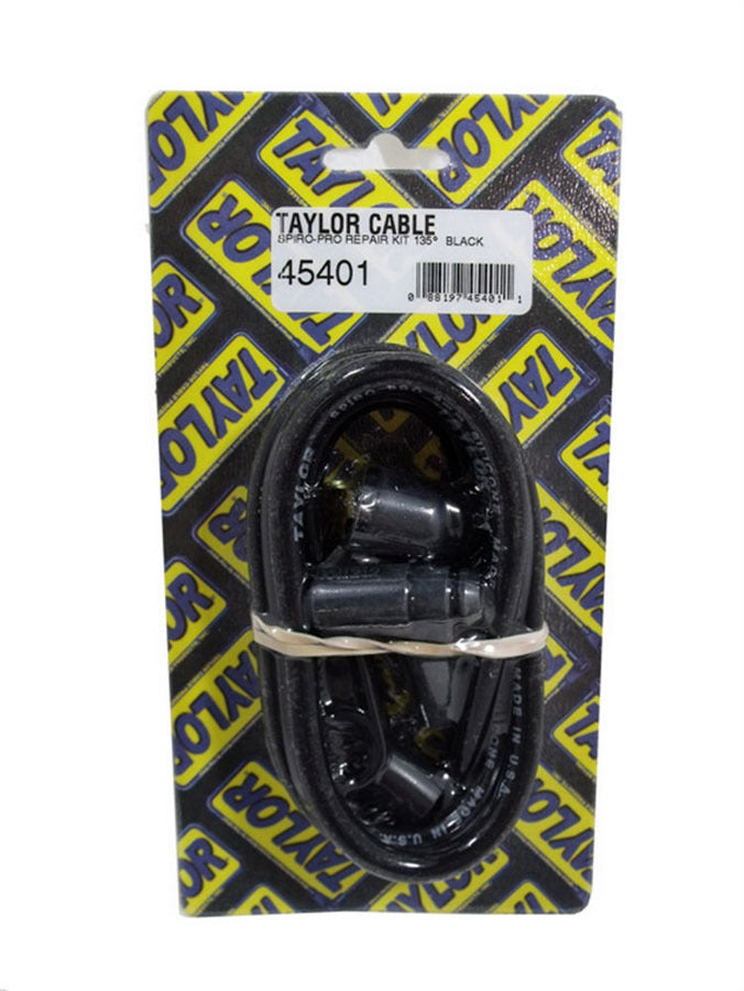 Spiro-Pro 8mm Plug Wire Repair Kit 135 deg Black Spark Plug Wires Taylor Cable