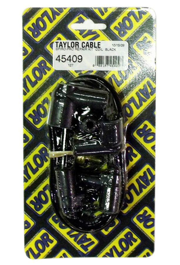 8mm Spiro-Pro Coil Wire Kit- Black Ignition Coil Wires Taylor Cable