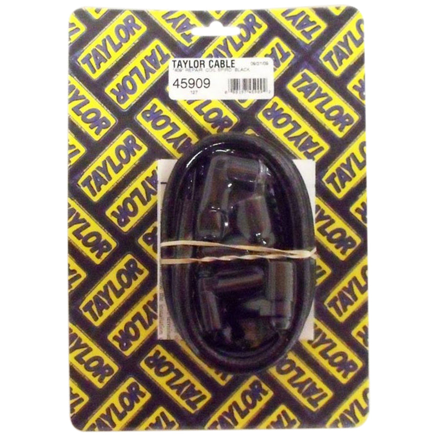 409 Spiro-Wound 10.4mm Coil Wire Repair Kit Blk Ignition Coil Wires Taylor Cable