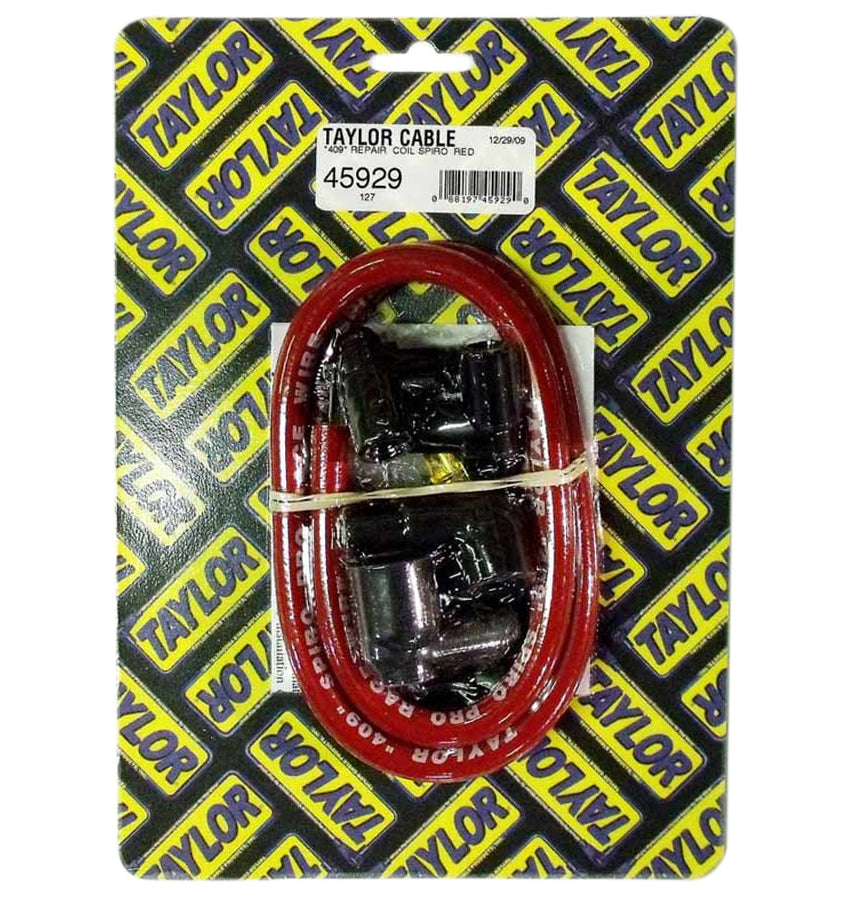 409 Spiro Core Coil Wire Kit Red Ignition Coil Wires Taylor Cable