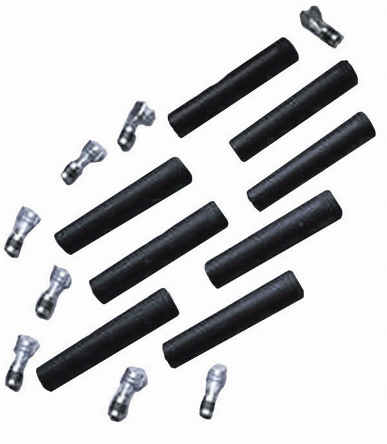 Straight Spark Plug Boot & Terminal Kit - Black Spark Plug Boots Taylor Cable