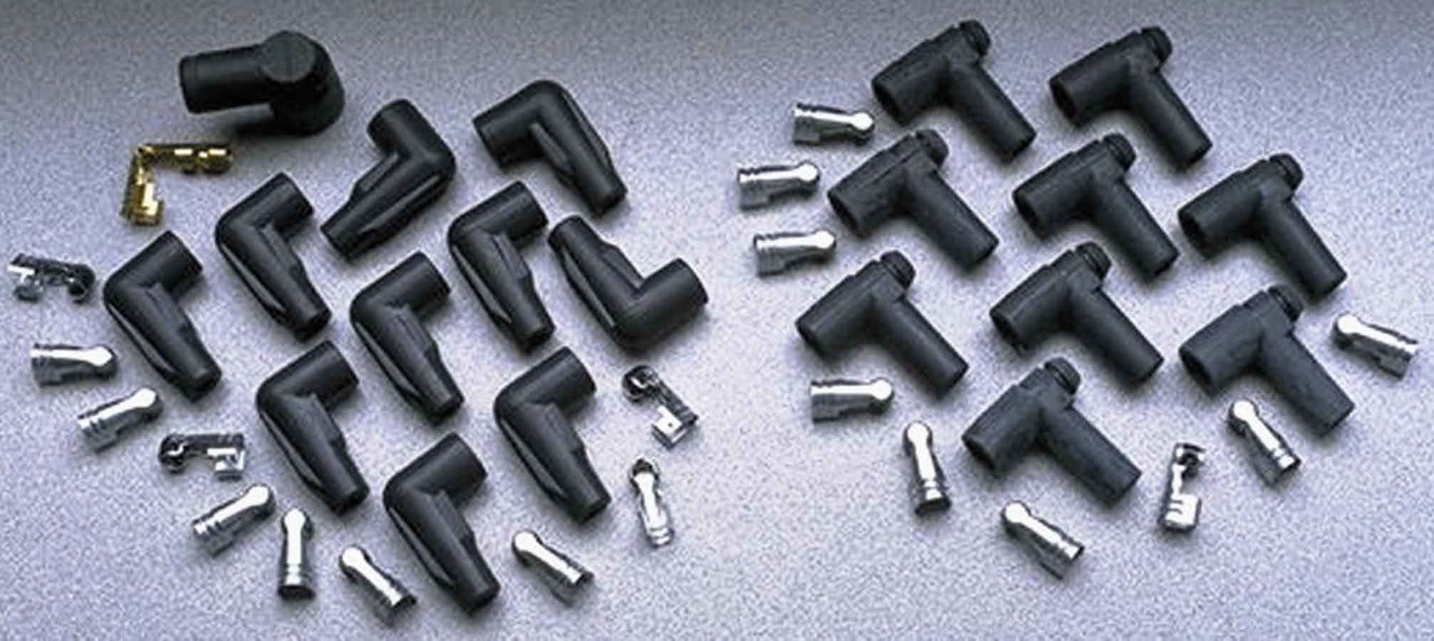 Distributor/Coil Boot & Terminal Kit 90 deg HEI Spark Plug Boots Taylor Cable