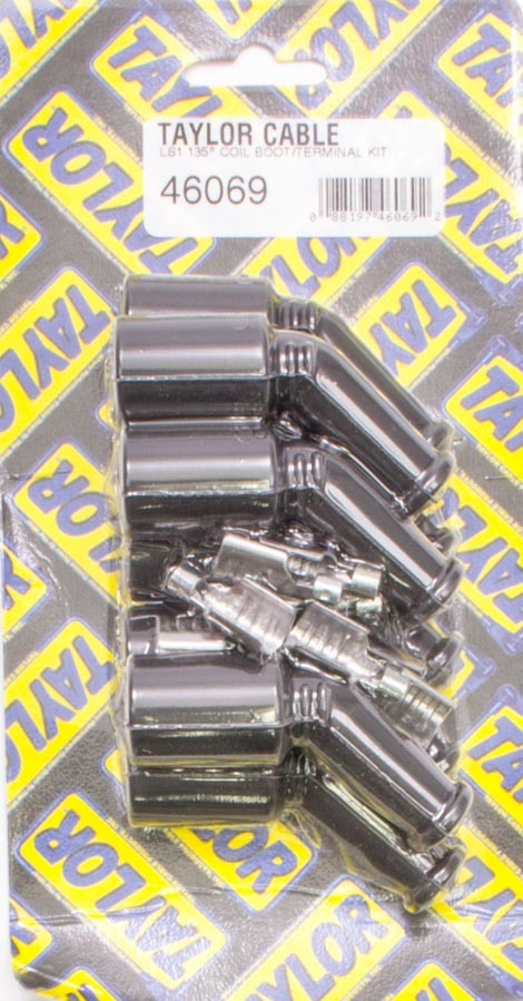 LS1/LT1 Boot/Terminal Kit Grey 135deg Spark Plug Boots Taylor Cable